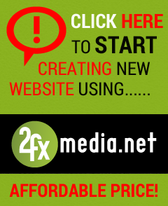 Start Creating New Website Using.. 2fxMedia.net